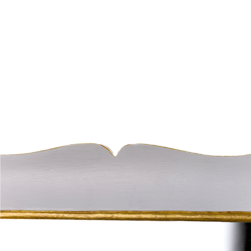 Shaped Mirror "A GUANTIERA" (White and Golden Line)