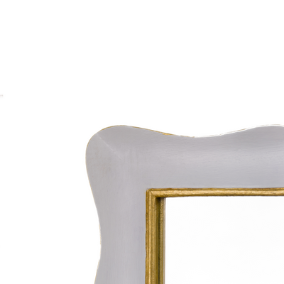 Shaped Mirror "A GUANTIERA" (White and Golden Line)