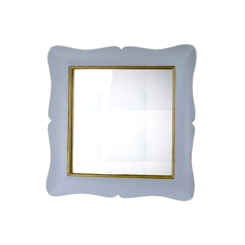 Shaped Mirror "A GUANTIERA" (White and Golden Line)