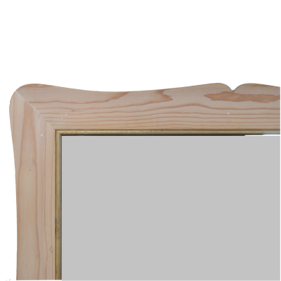 Shaped Mirror "A GUANTIERA" (Natural Fir with Copper Line)