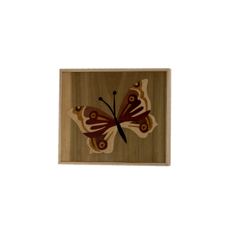 Large Square Inlaid with Butterfly (Tulipier)