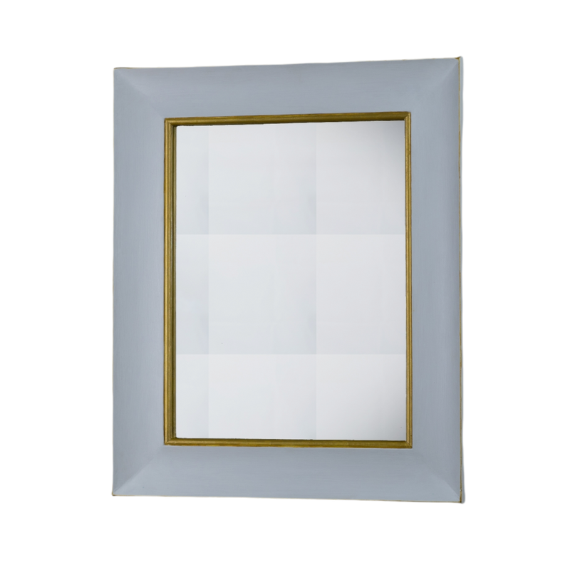 Straight Mirror "A GUANTIERA" (White and Rich Gold)