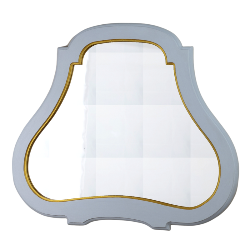 Mirror "MEDIUM SAN MATTEO" (White and Rich Gold)