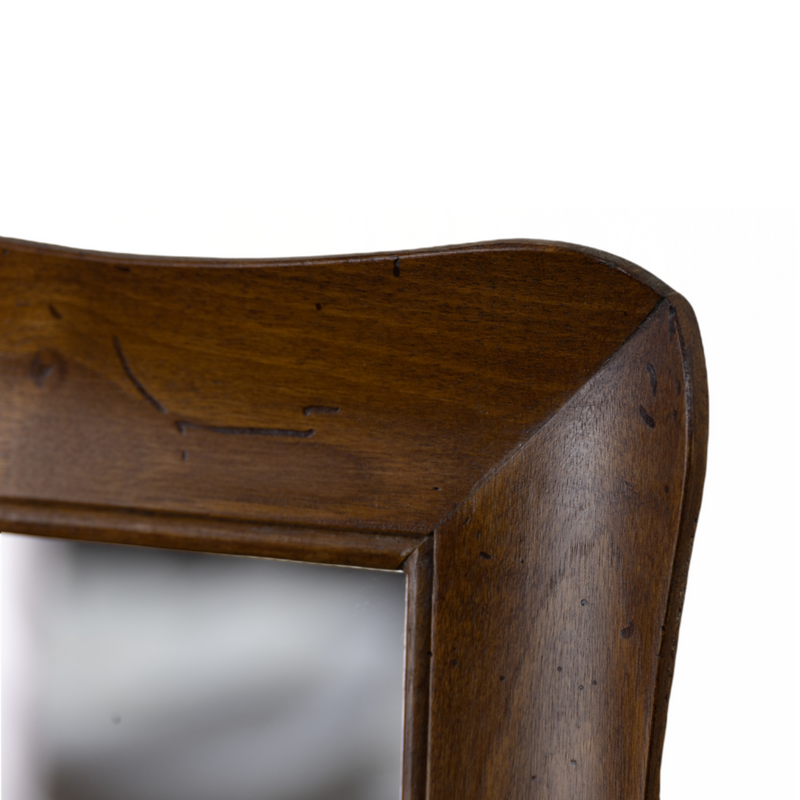 Shaped Mirror "A GUANTIERA" (Local Walnut)