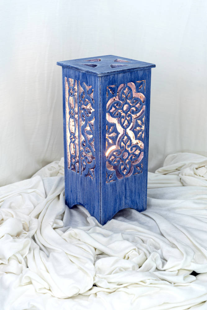 "CHERUBINA" Lamp (Blue Brushstroke)