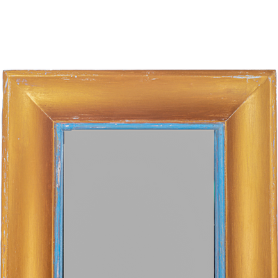 Mirror "A GUANTIERA INVERSA" (Gold, Light Blue and White)