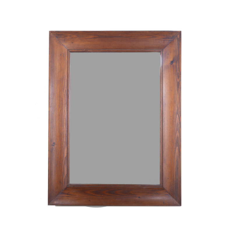 Straight Mirror "A GUANTIERA" (Stained Fir)