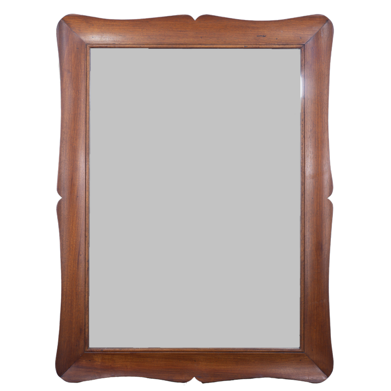 Shaped Mirror "A GUANTIERA" (Local Walnut)