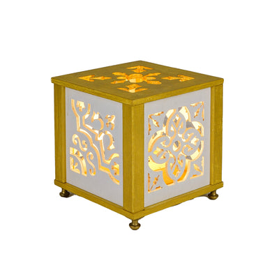 "MORESCA" Lamp (White and Gold)