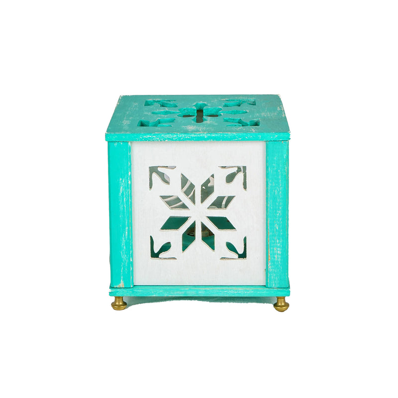 "MORESCA" lamp (White and pickled Emerald Green)